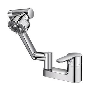 洗脸盆双孔水龙头卫生间冷热水二合一头洗手池面盆万向三孔混水阀