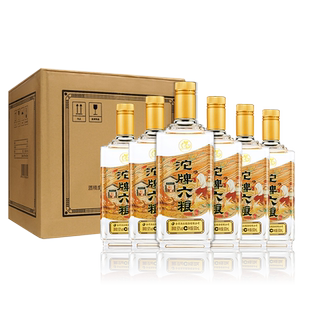 舍得沱牌六粮浓香型50度白酒整箱纯粮食酒500ml*6瓶礼盒装送礼