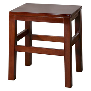 全实木四方凳家用凳餐饮商用凳学生木凳客栈宾馆木凳原木吃饭凳子