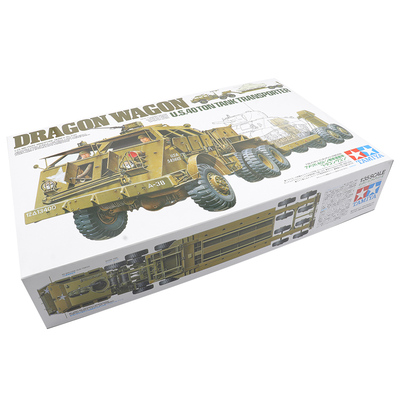 田宫龙式坦克运输车拼装模型