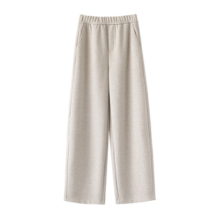 SEAWHEN海维恩冬季新品爆款羊毛弯刀裤宽松休闲显瘦遮胯阔腿裤女