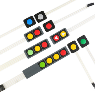 【优信电子】薄膜开关 1/2/3/4键 按键 单片机扩展键盘 多色可选