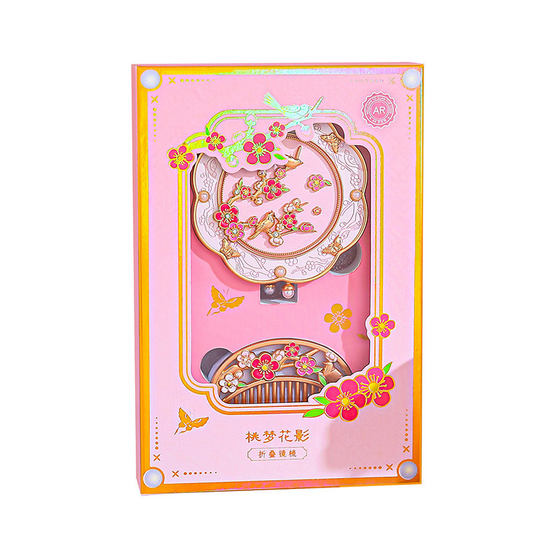 古风手持镜高颜值女生便携化妆镜