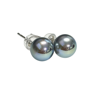 方糖家 媲美海水伴彩真多麻色纯银人造珍珠耳钉耳环轻奢2026新款