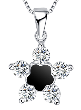 纯正s925纯银项链女真星星银饰