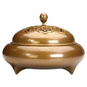 纯铜盘香炉香薰炉家用送天然沉香
