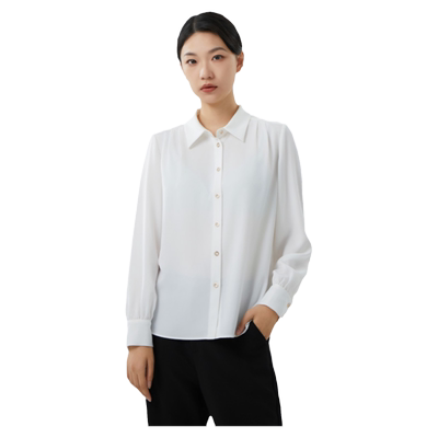 翠贝卡休闲长袖压褶开衫