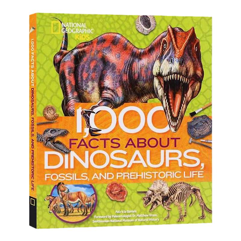 美国国家地理儿童 恐龙/化石/史前生命的1000个事实 英文原版绘本 1,000 Facts About Dinosaurs, Fossils, and Prehistoric Life