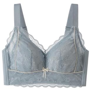 都市丽人官方大胸显小瘦超薄款夏季侧收聚拢调整型丰满大码奶罩杯