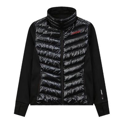 蜘蛛秋冬女修身保暖半高领羽绒服