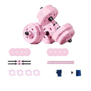 哑铃男士健身家用可调节杠铃壶铃女包胶拆卸力量训练组合套装20kg