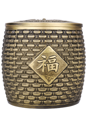 工艺纯铜礼品笔筒柜台桌面摆件