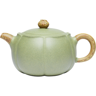 宜兴纯全手工紫砂壶名家正宗大容量西施壶豆青砂泡茶单壶茶具套装