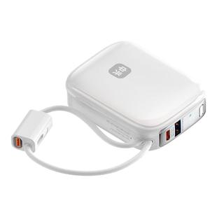 【充电宝3C认证可上飞机】中兴2025新款充电宝10000毫安锂电池超级快充自带线超薄小巧迷你便携适用苹果华为