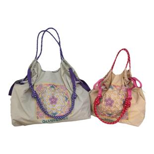 高圆圆同款包帆布guan ball包环保袋斜挎尼龙女大容量手提购物袋