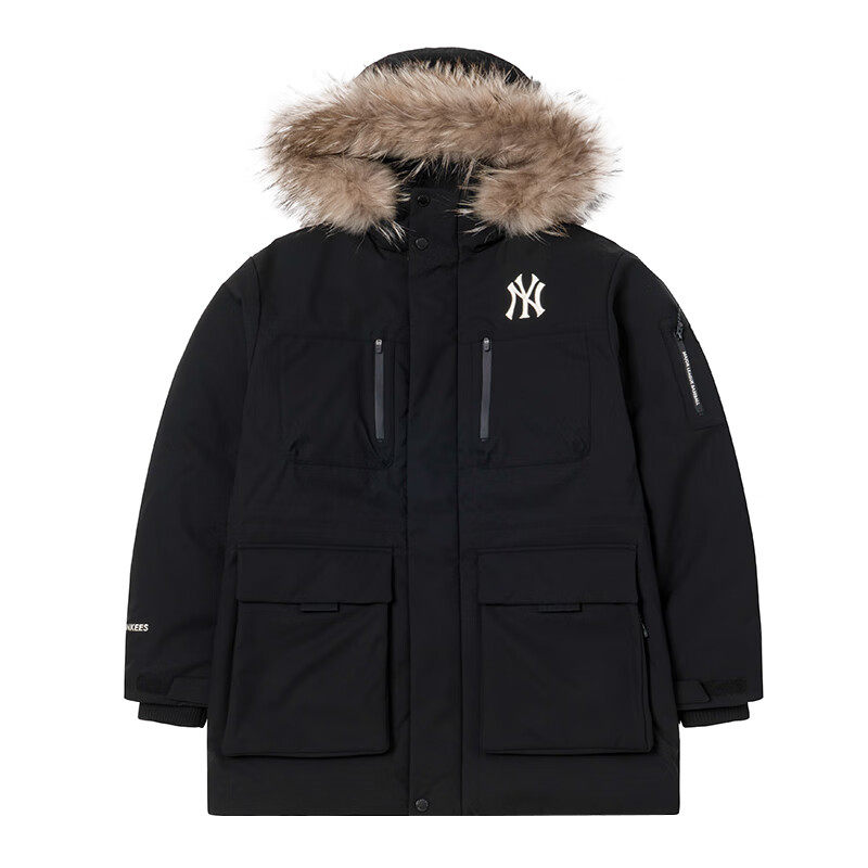MLB情侣NY防泼水鹅绒羽绒服外套