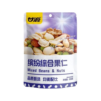 甘源综合果仁缤纷豆果每日坚果仁混合小包装干果零食小吃休闲食品