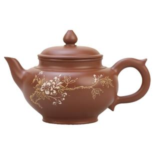邓雪琴大师纯手工坭兴陶茶壶中式新款笑樱壶原矿泥广西钦州坭兴陶