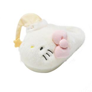 amazelulu棉拖鞋女款冬家居室内正版hellokitty保暖毛绒可爱拖鞋