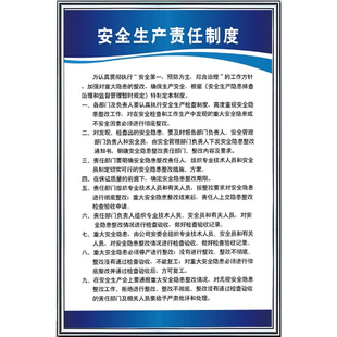 安全生产责任制度安全生产管理制度全套消防安全管理制度公司仓库车间办公室全员规章生产责任制公示牌贴定制