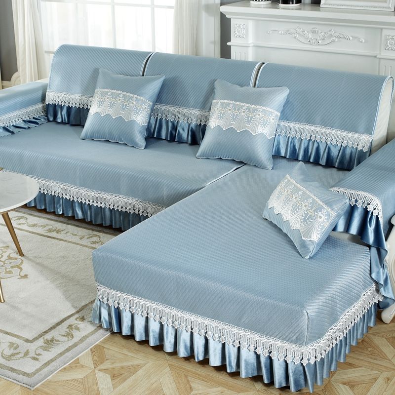 冰丝沙发垫夏季透气防滑坐垫欧式沙发套罩客厅凉垫夏天款凉席坐垫