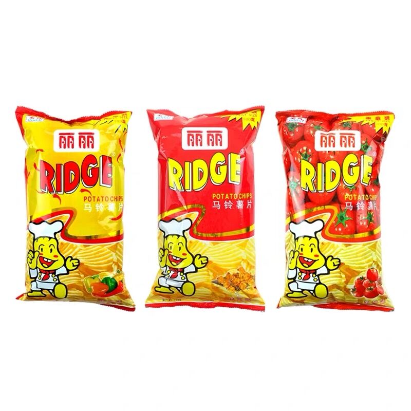 包邮 丽丽薯片烤肉番茄香辣混合装波浪马铃薯片休闲零食膨化食品