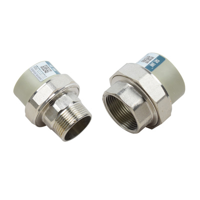 ppr活接头灰色外丝内丝水管1寸