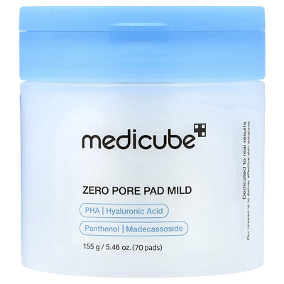 Medicube,Zero Pore Pad Mild, 70 Pads, 5.46 oz (155 g)