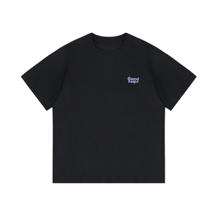 GOOZI MADE 270g重磅字母印花短袖T恤男夏季日系圆领半截袖体恤衫