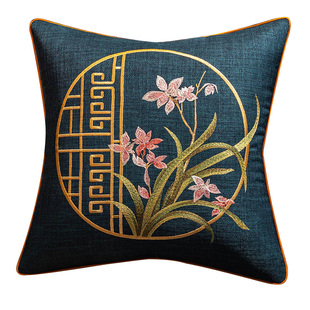 中式抱枕沙发客厅轻奢高级感床上靠背垫套含芯靠枕高端大靠背腰枕