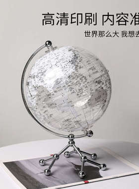 透明发光地球仪摆件桌面轻奢客厅电视柜家居装饰品书房办公室摆设