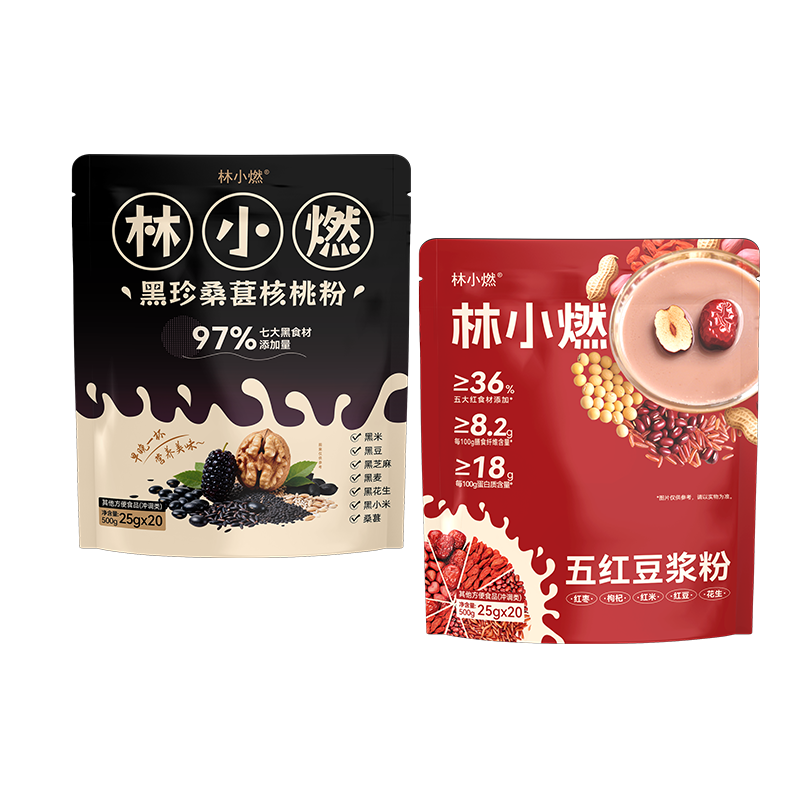 林小燃速溶五红桑葚核桃粉谷物粉