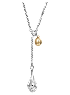 MIKOCH波纹水滴项链锁骨链毛衣链