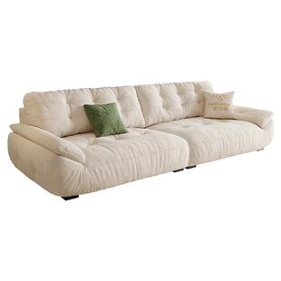 帕沙曼布艺沙发小户型客厅奶油风太空云沙发雪尼尔多功能可拆洗