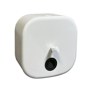 酒店中心抽纸巾盒大卷纸盒壁挂式免打孔一抽一节省纸神器自动断纸