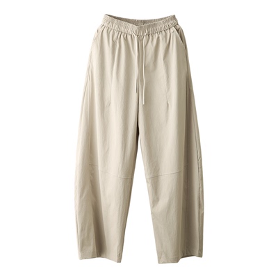 全棉显瘦宽松弯刀裤休闲镰刀裤