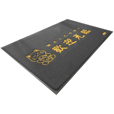欢迎光临门垫店铺大门口迎宾地垫