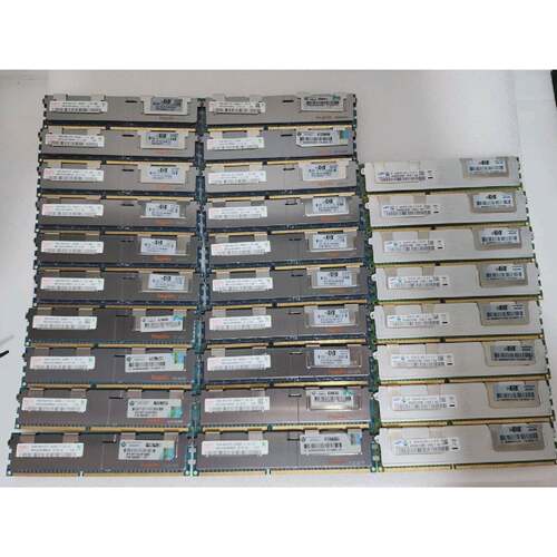 Lot of (28) SK Hyx Samsung  16GB 4Rx4 PC3L-8500R-7-10 Serv—