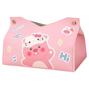 招手海狸可爱卡通纸巾盒高级抽纸盒家用客厅车载桌面创意餐巾纸盒