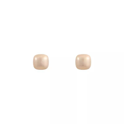 韩系爆款简约方糖珠珠耳钉轻奢小众百搭气质几何形耳环小香风耳饰