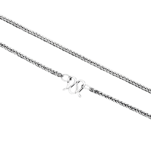 999足银肖邦链纯银项链W扣锁骨链无吊坠素链银链子毛衣链单链裸链