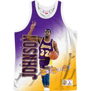 Mitchell&ness中性洛杉矶湖人魔术师约翰逊运动背心