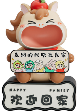 新年马钥匙收纳玄关摆件