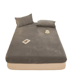 保暖床笠冬季加绒加厚定制尺寸冬款珊瑚绒150x190牛奶绒床罩1.8m