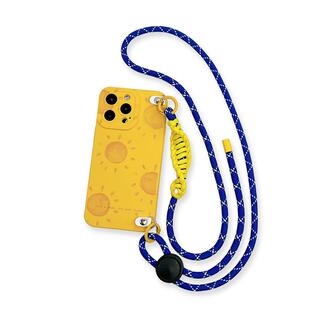 品申原创小众涂鸦清新小太阳可调节斜挎挂绳适用iphone17promax手机壳全包防摔ins风新款华为mate80pro保护套