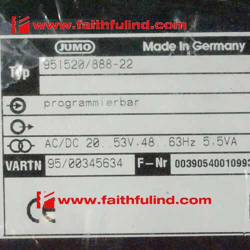 议价Jumo 00345634 久茂全新温控器 951520/888-22