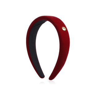 红色高颅顶发箍女款高级感洋气时尚2026超火新年韩系头箍日常外戴