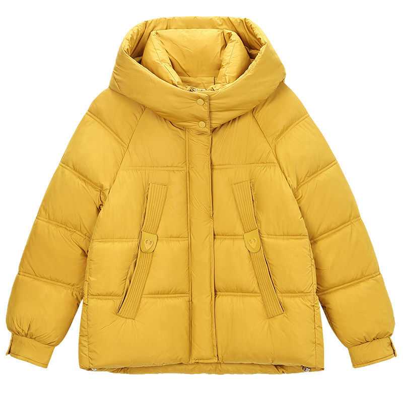 冬季女款连帽加厚保暖防风棉服