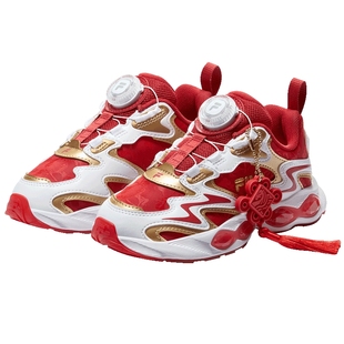 FILA斐乐儿童童鞋运动鞋2026新款新年款男女小童跑鞋宝石闪灯鞋