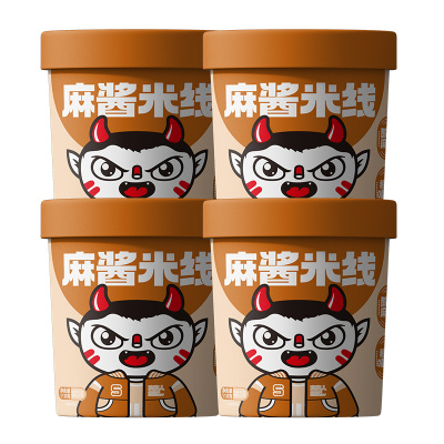 食族人麻酱米线冲泡酸辣粉宿舍